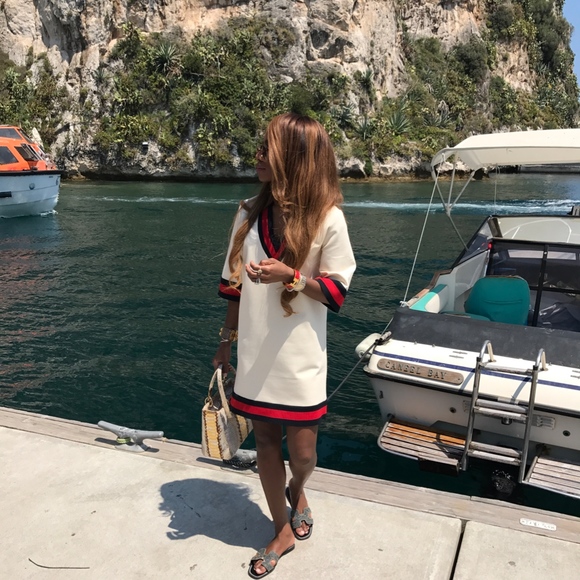 Gucci Stretch viscose dress with Web - Picture 5 of 8